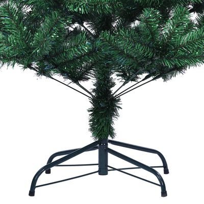 vidaXL zöld PVC műkarácsonyfa irizáló csúcsokkal 180 cm