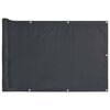 vidaXL antracitsz&uuml;rke PVC bel&aacute;t&aacute;s elleni erk&eacute;lyparav&aacute;n 300x90 cm