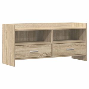 vidaXL TV szekr&eacute;ny 100 x 33 x 47 cm Sonoma T&ouml;lgy Szerelt Fa