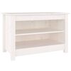 vidaXL feh&eacute;r t&ouml;m&ouml;r fenyőfa cipőt&aacute;rol&oacute; pad 70x38x45,5 cm