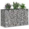 vidaXL Gabion emelt &aacute;gy Ez&uuml;st 130 x 50 x 80 cm Horganyzott ac&eacute;l