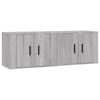 vidaXL 2 db sz&uuml;rke sonoma falra szerelhető TV-szekr&eacute;ny 57x34,5x40 cm