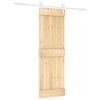 vidaXL Cs&uacute;sz&oacute; ajt&oacute; Term&eacute;szetes &eacute;s Feh&eacute;r 70 x 210 cm Szil&aacute;rd Fenyőfa