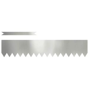 vidaXL Fűszeg&eacute;lyez&eacute;s 50 pcs Ez&uuml;st 100 x 0.05 x 20 cm Horganyzott ac&eacute;l