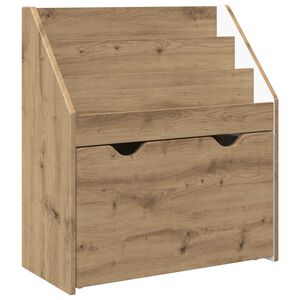vidaXL Gyerek K&ouml;nyvespolc Artisan t&ouml;lgy 60 x 29,5 x 69 cm Szerelt Fa
