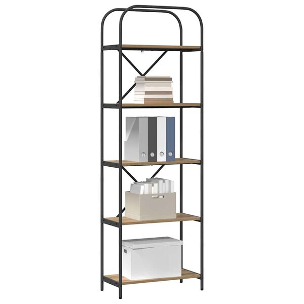 vidaXL K&ouml;nyvespolc Artisan t&ouml;lgy 60 x 30 x 183 cm Faanyag