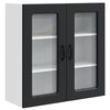 vidaXL Mosogat&oacute;g&eacute;p panel Kalmar Fekete 80 x 31 x 80 cm Szerelt Fa