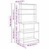 vidaXL Konyhai polc Sz&uuml;rke Sonoma 80 x 40 x 168 cm Faanyag