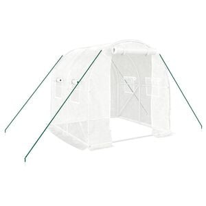 vidaXL feh&eacute;r ac&eacute;lv&aacute;zas melegh&aacute;z 4 m&sup2; 2x2x2 m