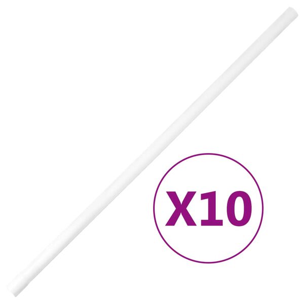vidaXL PVC kábelcsatornák kapcsokkal Ø20 mm 10 m