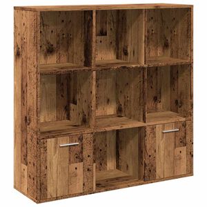 vidaXL antik fa sz&iacute;nű szerelt fa k&ouml;nyvszekr&eacute;ny 98 x 29 x 97,5 cm