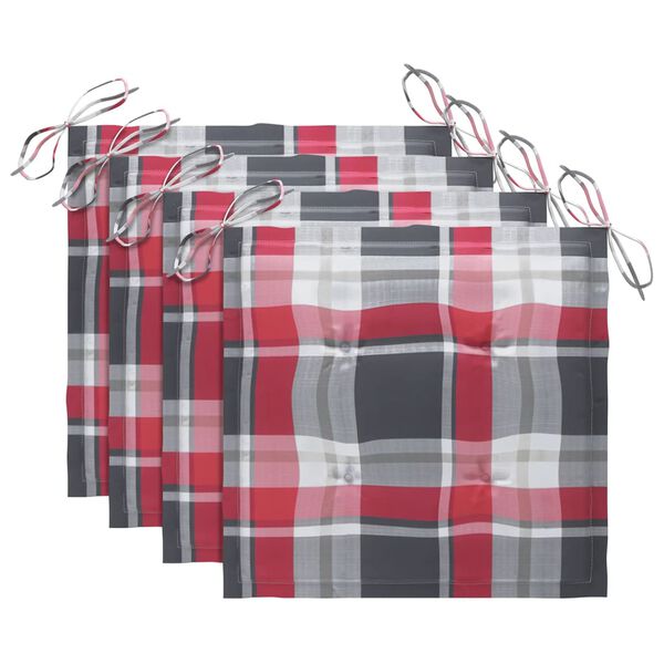 vidaXL 3 db tömör akácfa kerti étkezőszék párnával