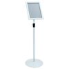 vidaXL Pedestal poszter &aacute;llv&aacute;ny Ez&uuml;st 33 x 33 x 126 cm PVC &eacute;s Ac&eacute;l