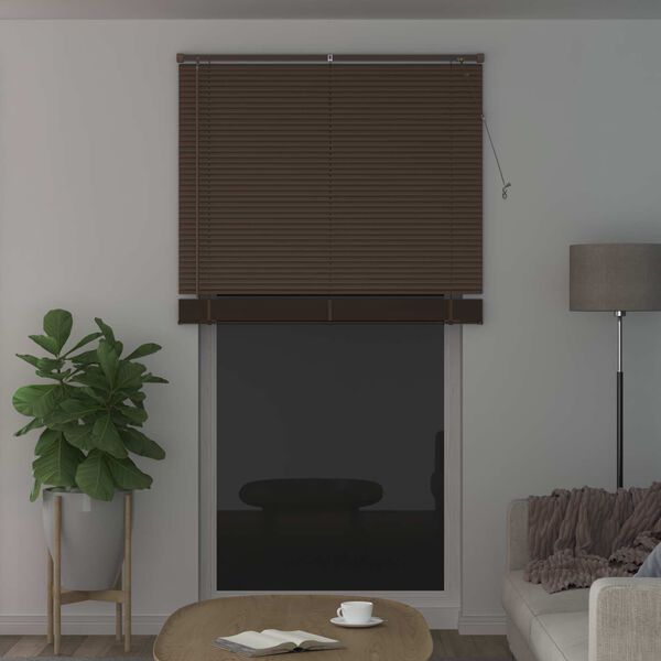 vidaXL Zsaluzia &Aacute;ll&iacute;that&oacute; S&ouml;t&eacute;t barna mint&aacute;val 213 x 110 cm PVC