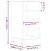 vidaXL “Riga” fehér szerelt fa alsószekrény 40x44,5x81,5 cm