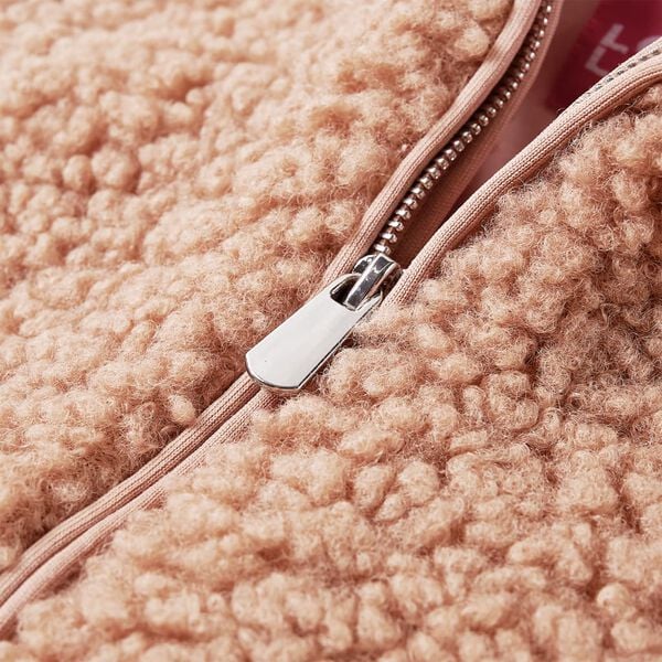 Gyerek kapucnis kabát Teddy Light Cognac 128