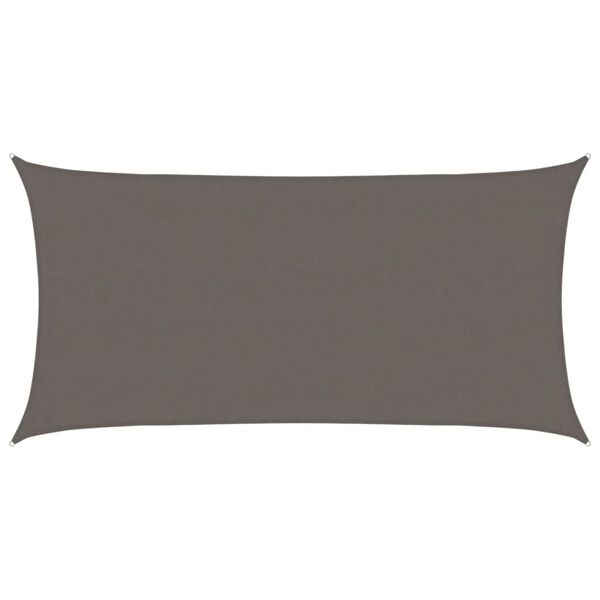 vidaXL antracitsz&uuml;rke HDPE napvitorla 160 g/m&sup2; 4 x 7 m