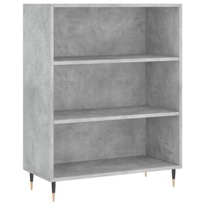 vidaXL betonsz&uuml;rke szerelt fa k&ouml;nyvespolc 69,5 x 32,5 x 90 cm