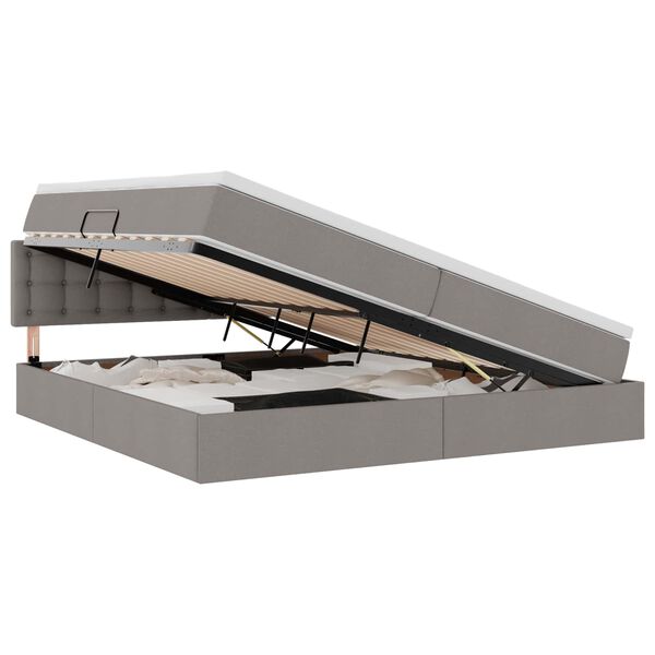 vidaXL &Aacute;gy t&aacute;rol&oacute;val &eacute;s LED l&aacute;mp&aacute;val T&oacute;psz&iacute;nű 200 x 200 cm sz&ouml;vet