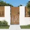 vidaXL fűmint&aacute;s corten ac&eacute;l kerti kapu 85 x 175 cm