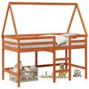vidaXL Tetőt&eacute;ri &aacute;gykeret Viaszbarna 90 x 190 cm T&ouml;m&ouml;r fenyő