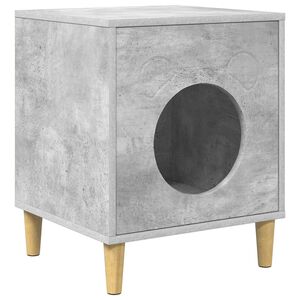 vidaXL Macska H&aacute;z Beton 42,5 x 40 x 53 cm Szerelt Fa