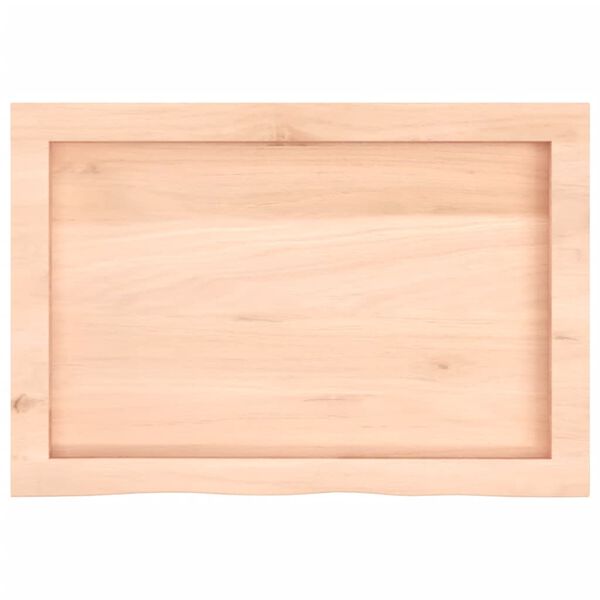 vidaXL kezeletlen t&ouml;m&ouml;r fa f&uuml;rdőszobai pult 60x40x(2-4) cm