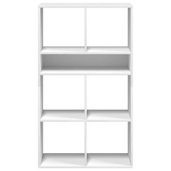 vidaXL könyvszekrény fehér 66x31x112 cm szerelt fa