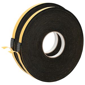 vidaXL &Ouml;ntapad&oacute; habszalag 2 db Fekete 20mm x 10m CR Hab