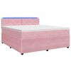 vidaXL Boxspring &aacute;gy matraccal R&oacute;zsasz&iacute;n 140 x 190 cm B&aacute;rsony