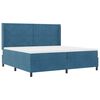 vidaXL Boxrug&oacute;s &aacute;gy LED szalagokkal K&eacute;k 200 x 200 cm B&aacute;rsony