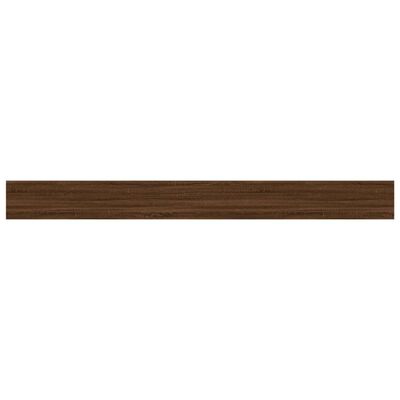 vidaXL 4 db barna tölgy színű szerelt fa fali polc 100 x 10 x 1,5 cm