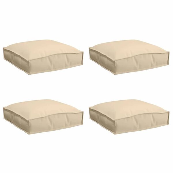 vidaXL P&aacute;rna 4 pcs B&eacute;zs 40 x 40 x 8 cm Oxford Sz&ouml;vet