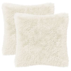 vidaXL P&aacute;rna huzat 2 pcs HEERLEN Feh&eacute;r 30 x 30 cm PV Mikropl&uuml;ss