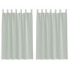 vidaXL 2 db világosszürke fátyolfüggönyök hurokkal 140x175 cm