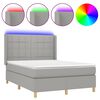 vidaXL vil&aacute;gossz&uuml;rke sz&ouml;vet rug&oacute;s &eacute;s LED-es &aacute;gy matraccal 140x190 cm