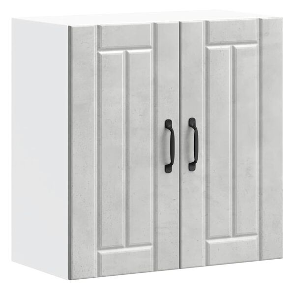 vidaXL konyhai fali szekr&eacute;ny Lucca betonsz&uuml;rke szerelt fa