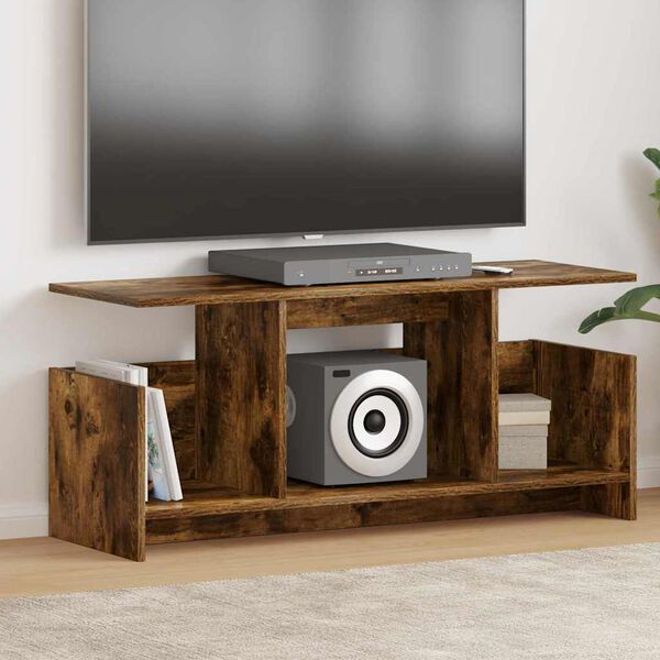 vidaXL TV &aacute;llv&aacute;ny F&uuml;st&ouml;lt t&ouml;lgy 102 x 35 x 45 cm Faanyag