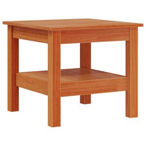 vidaXL viaszbarna tömör fenyőfa dohányzóasztal 45x45x40 cm