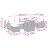 vidaXL 5 r&eacute;szes b&eacute;zs polyrattan &eacute;s ak&aacute;cfa kerti &uuml;lőgarnit&uacute;ra p&aacute;rn&aacute;kkal