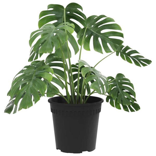 vidaXL Kerek Vir&aacute;gcser&eacute;p 24 pcs Fekete &Oslash; 19 x 16 cm Műanyag