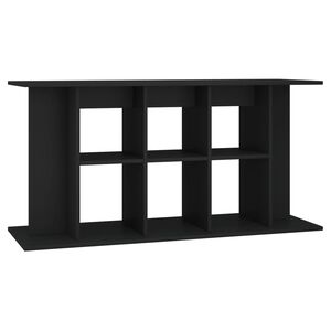 vidaXL fekete szerelt fa akv&aacute;riumi &aacute;llv&aacute;ny 120x40x60 cm