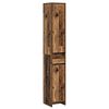 vidaXL F&uuml;rdőszoba Sz&eacute;k&eacute;ny Antik Fa 30 x 33 x 190 cm Szerelt Fa
