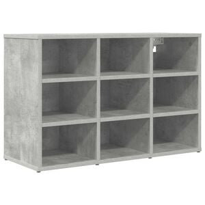 vidaXL Cipőszekr&eacute;ny 77,5 x 30 x 51 cm Szerelt Fa Beton sz&uuml;rke