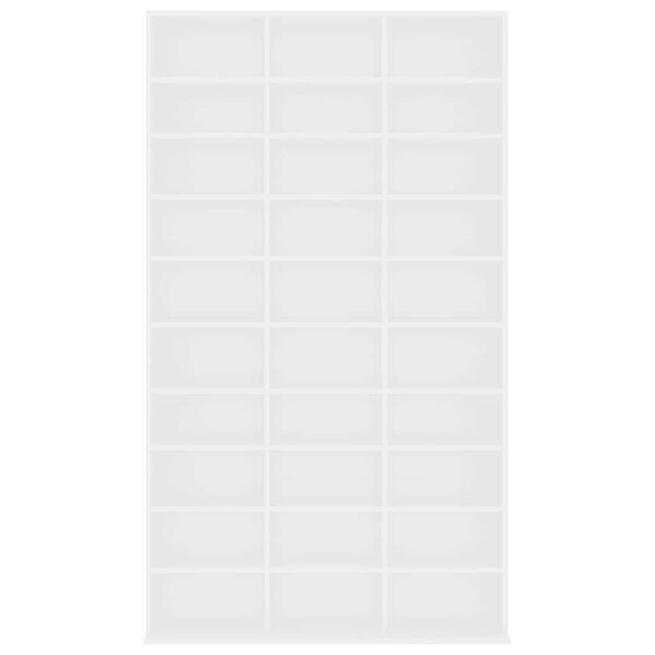 vidaXL feh&eacute;r szerelt fa CD-szekr&eacute;ny 102 x 23 x 177,5 cm