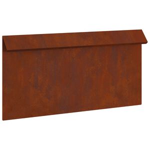 vidaXL Csiga ker&iacute;t&eacute;s 50 x 3,5 x 25 cm Időj&aacute;r&aacute;s&aacute;ll&oacute; Ac&eacute;l Rozsd&aacute;s