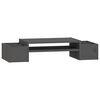 vidaXL sz&uuml;rke t&ouml;m&ouml;r fenyőfa monitor&aacute;llv&aacute;ny 70x27,5x15 cm