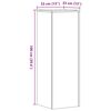 vidaXL 2 db antik fa sz&iacute;nű szerelt fa n&ouml;v&eacute;nytart&oacute; &aacute;llv&aacute;ny 30x30x100 cm