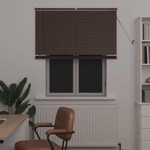 vidaXL Zsaluzia &Aacute;ll&iacute;that&oacute; S&ouml;t&eacute;t barna mint&aacute;val 150 x 120 cm PVC