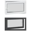 vidaXL Pinceablak RISOR 100 x 60 cm PVC &eacute;s &Uuml;veg Antracitsz&uuml;rke